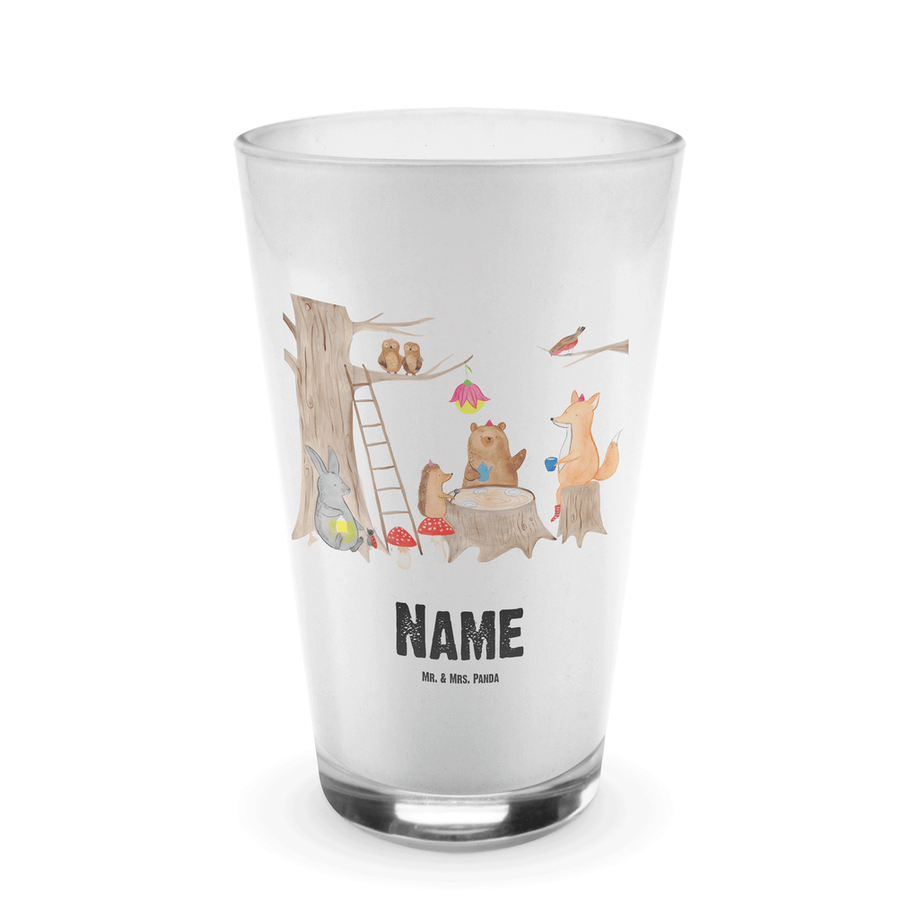 Personalisiertes Glas Waldtiere Picknick Bedrucktes Glas, Glas mit Namen, Namensglas, Glas personalisiert, Name, Bedrucken, Tiermotive, Gute Laune, lustige Sprüche, Tiere, Waldtiere, Picknick, Wald, Fuchs, Hase, Igel, Maus, Eichhörnchen