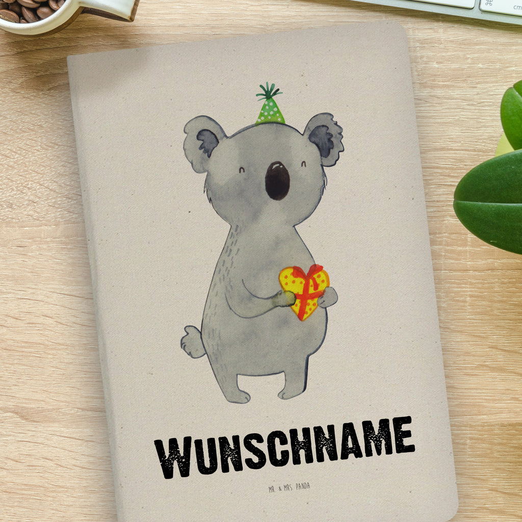 DIN A4 Personalisiertes Notizbuch Koala Geschenk Personalisiertes Notizbuch, Notizbuch mit Namen, Notizbuch bedrucken, Personalisierung, Namensbuch, Namen, Koala, Koalabär, Geschenk, Geburtstag, Party