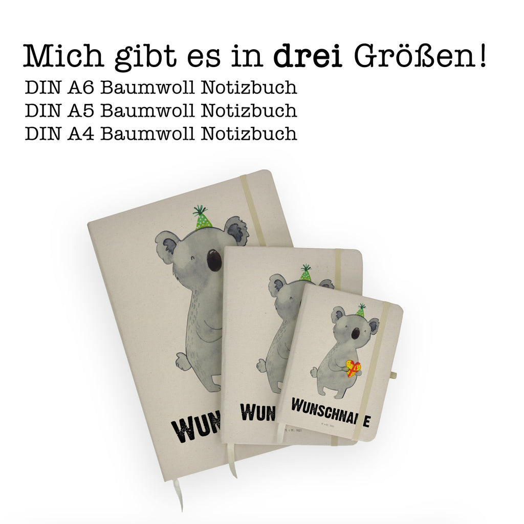DIN A4 Personalisiertes Notizbuch Koala Geschenk Personalisiertes Notizbuch, Notizbuch mit Namen, Notizbuch bedrucken, Personalisierung, Namensbuch, Namen, Koala, Koalabär, Geschenk, Geburtstag, Party