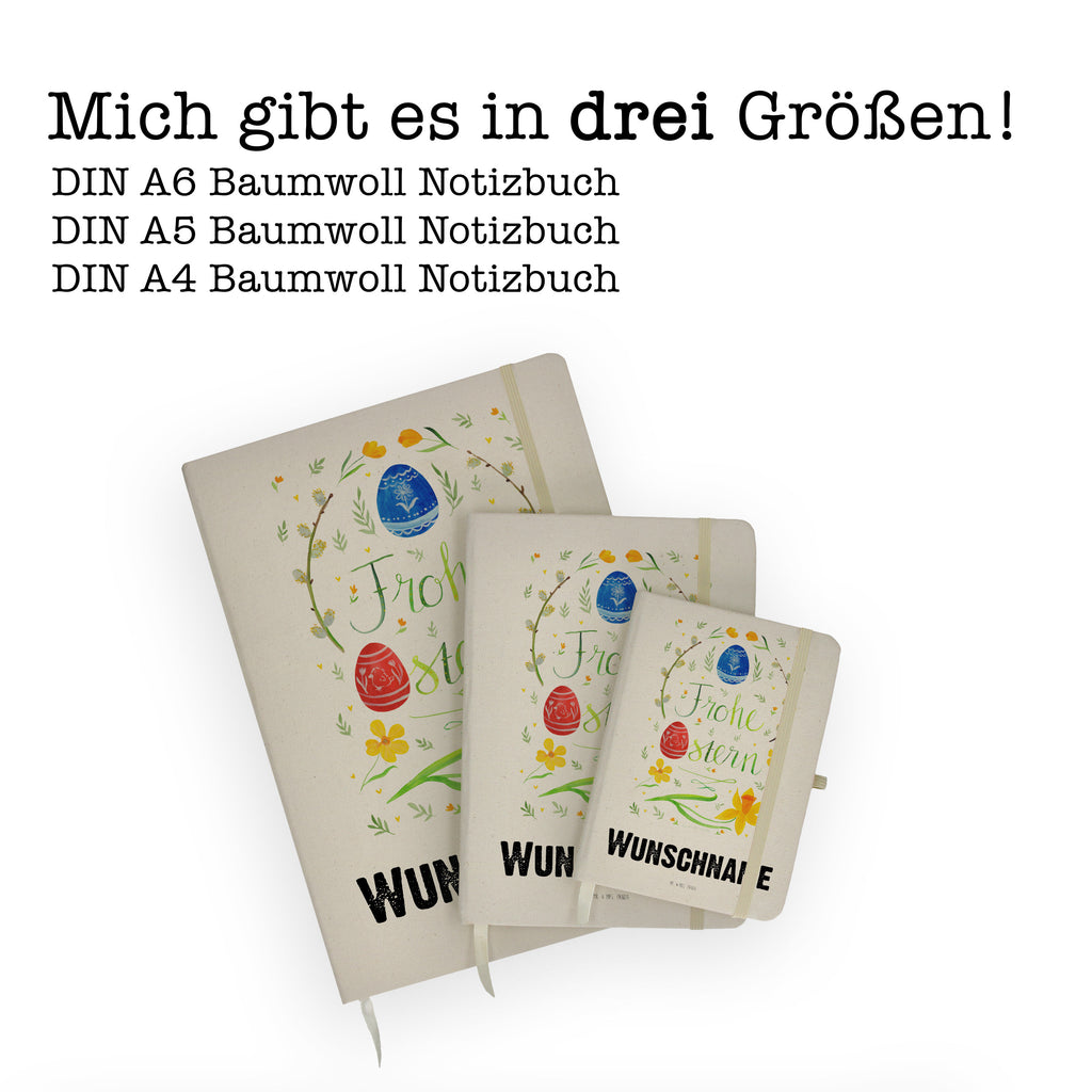 DIN A4 Personalisiertes Notizbuch Frohe Ostern Personalisiertes Notizbuch, Notizbuch mit Namen, Notizbuch bedrucken, Personalisierung, Namensbuch, Namen, Ostern, Osterhase, Ostergeschenke, Osternest, Osterdeko, Geschenk zu Ostern, Frohe Ostern, Ostergrüße, Osterblume, Osterei, bemalte Ostereier, Weidenkätzchen. Lettering
