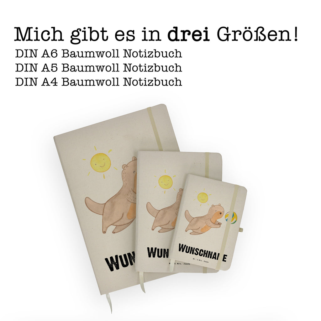 DIN A4 Personalisiertes Notizbuch Otter Beachvolleyball Tage Personalisiertes Notizbuch, Notizbuch mit Namen, Notizbuch bedrucken, Personalisierung, Namensbuch, Namen, Geschenk, Sport, Sportart, Hobby, Schenken, Danke, Dankeschön, Auszeichnung, Gewinn, Sportler, Beachvolleyball, Volleyball, Ballsport, Volleyballturnier