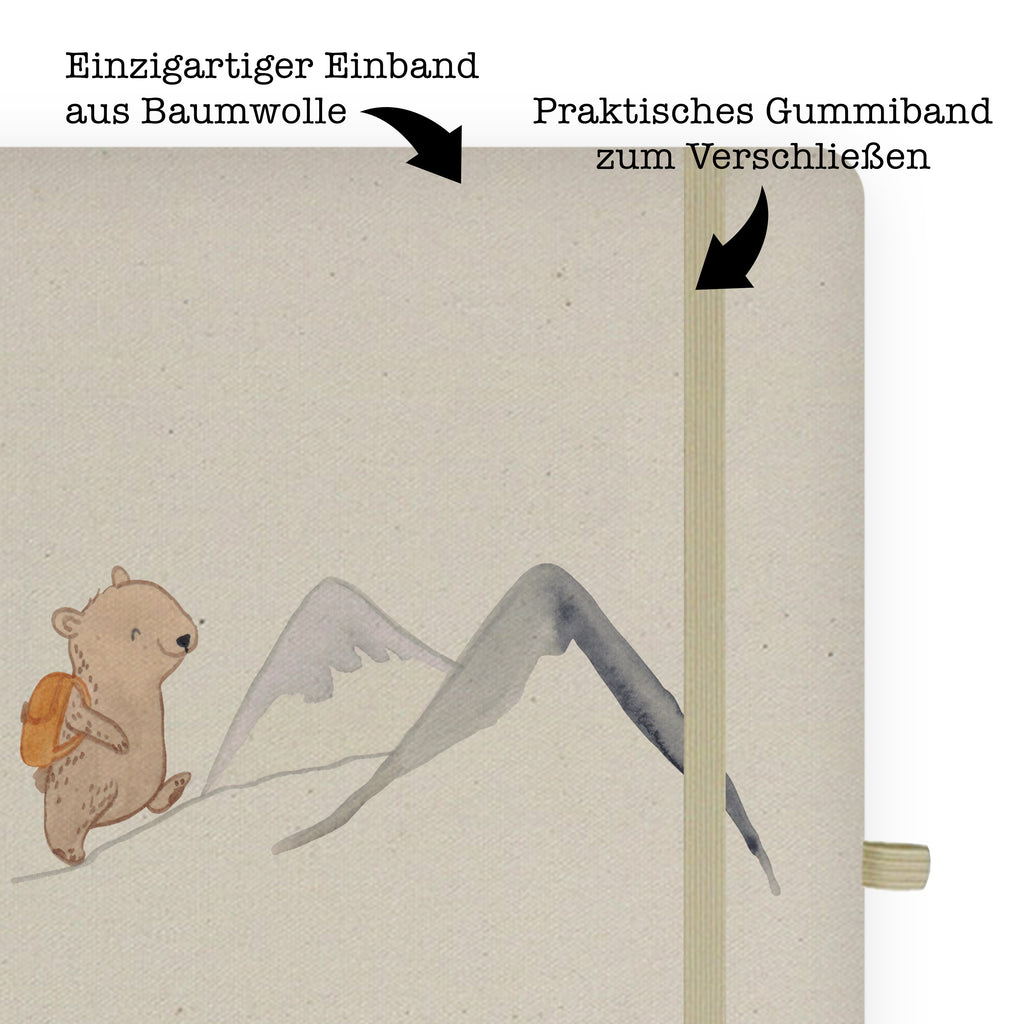 DIN A4 Personalisiertes Notizbuch Bär Bergsteigen Tage Personalisiertes Notizbuch, Notizbuch mit Namen, Notizbuch bedrucken, Personalisierung, Namensbuch, Namen, Geschenk, Sport, Sportart, Hobby, Schenken, Danke, Dankeschön, Auszeichnung, Gewinn, Sportler, Bergsteigen, wandern, Bergsport, Trekking, Alpinismus, Alpinwandern