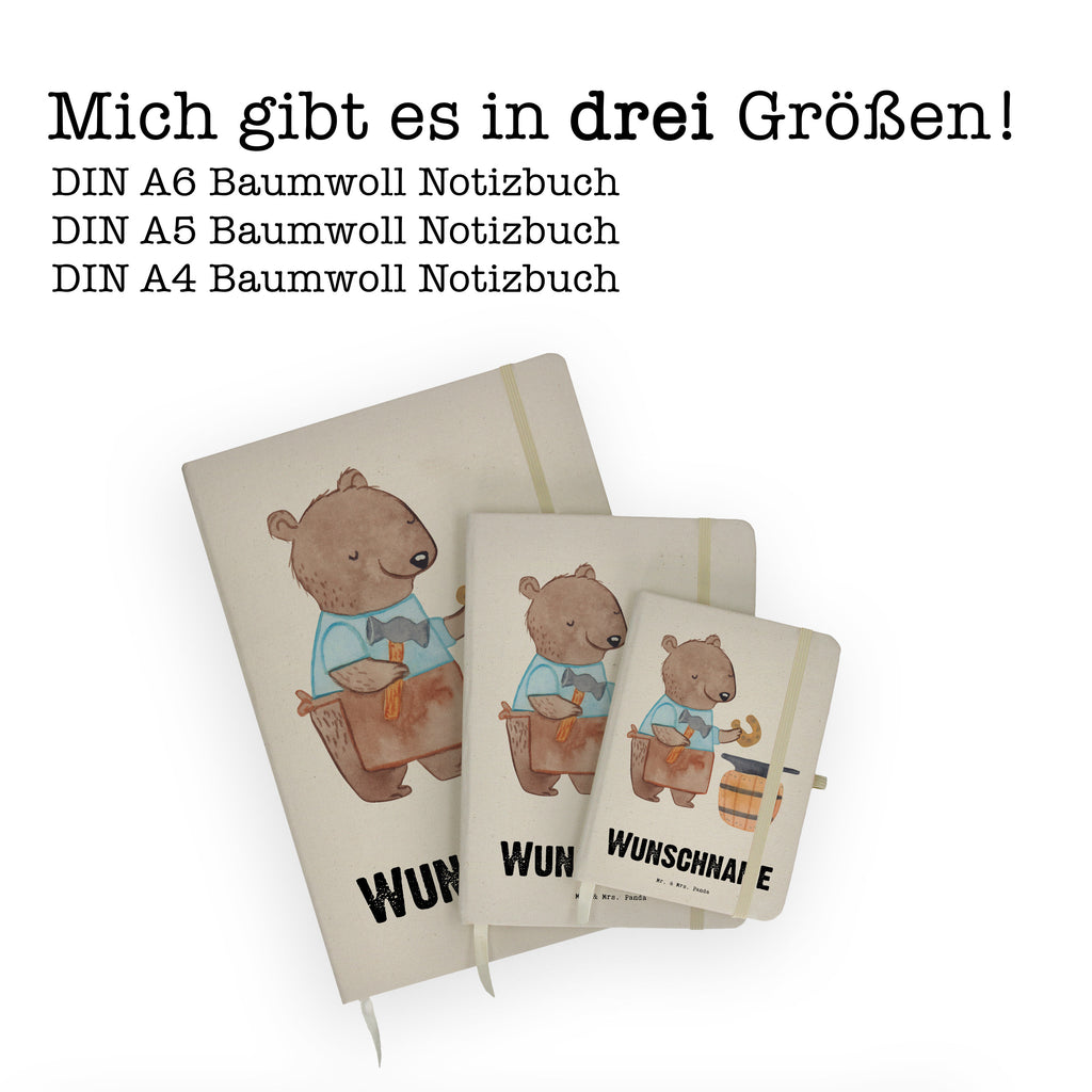 DIN A4 Personalisiertes Notizbuch Schmied mit Herz Personalisiertes Notizbuch, Notizbuch mit Namen, Notizbuch bedrucken, Personalisierung, Namensbuch, Namen, Beruf, Ausbildung, Jubiläum, Abschied, Rente, Kollege, Kollegin, Geschenk, Schenken, Arbeitskollege, Mitarbeiter, Firma, Danke, Dankeschön
