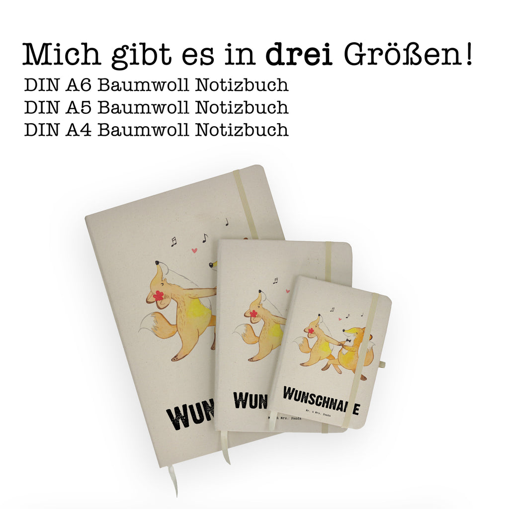 DIN A4 Personalisiertes Notizbuch Füchse Salsa tanzen Tage Personalisiertes Notizbuch, Notizbuch mit Namen, Notizbuch bedrucken, Personalisierung, Namensbuch, Namen, Geschenk, Sport, Sportart, Hobby, Schenken, Danke, Dankeschön, Auszeichnung, Gewinn, Sportler, Salsa tanzen, Tanzschule, Tanzen, Tanzkurs