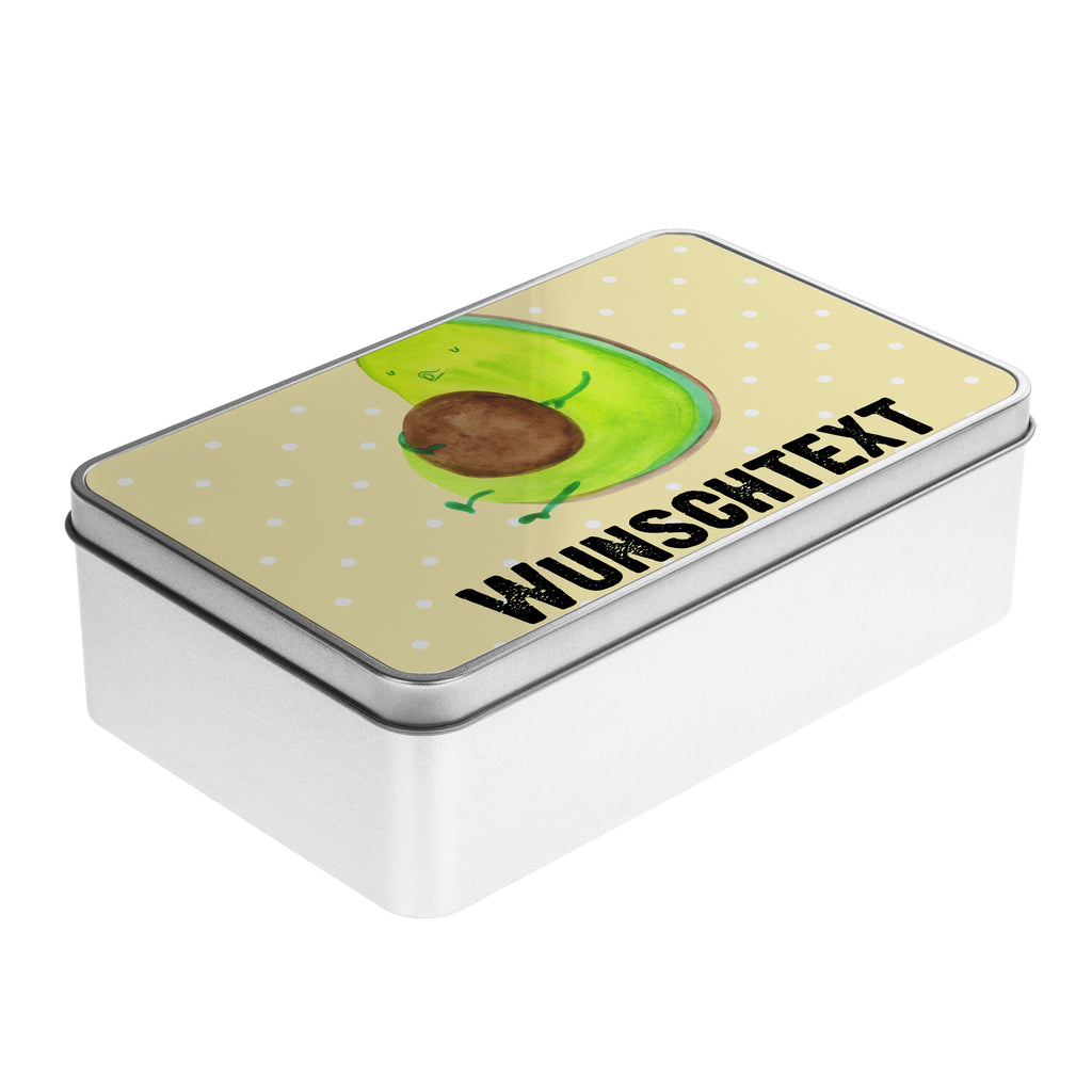 Personalisierte Metalldose Avocado pfeift Personalisierte Metalldose, Dose mit Namen, Namensdose, Kiste mit Namen, Namenskiste, Avocado, Veggie, Vegan, Gesund, Diät, Abnehmen, Ernährung, dick sein, Pummelfee