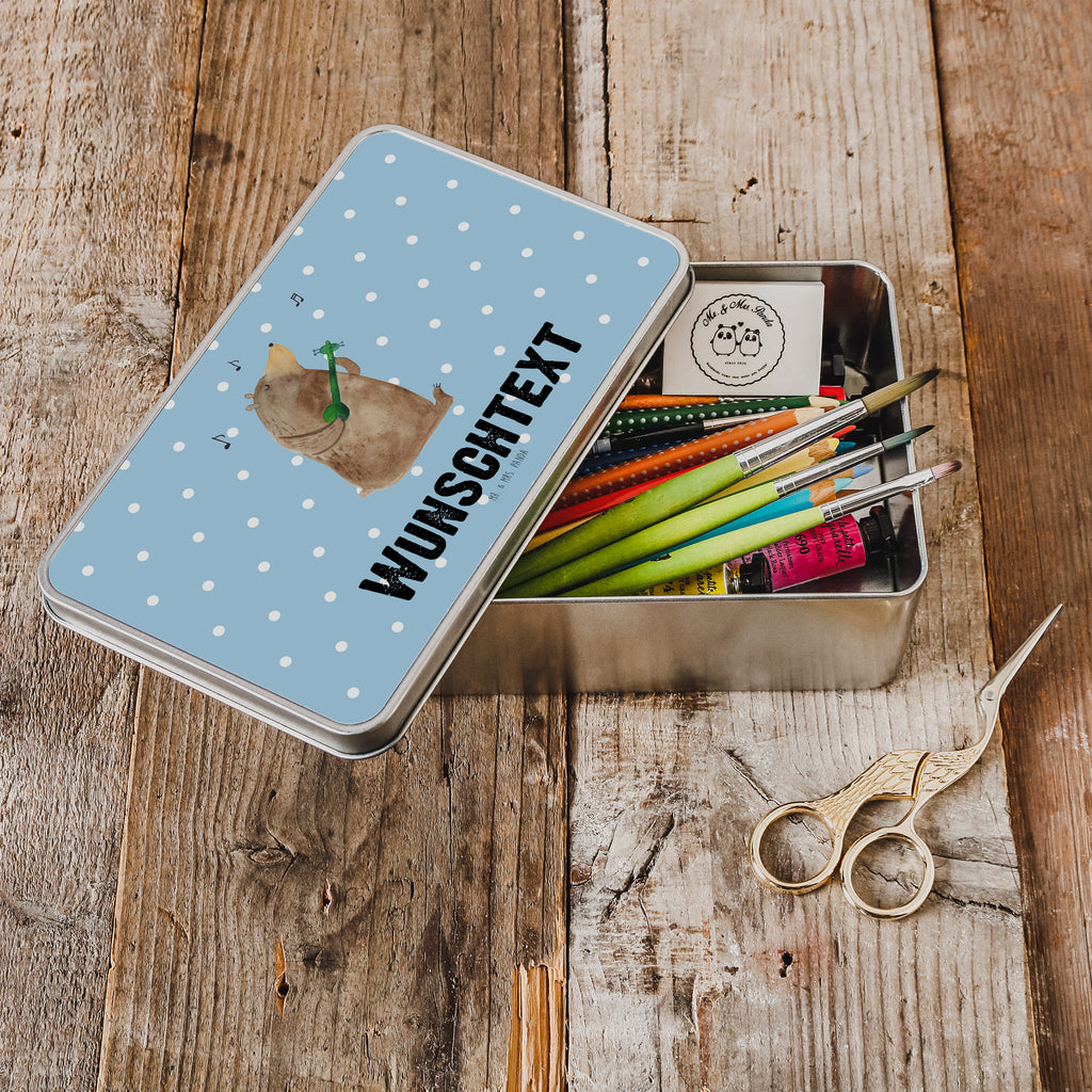 Personalisierte Metalldose Bär Lied Personalisierte Metalldose, Dose mit Namen, Namensdose, Kiste mit Namen, Namenskiste, Bär, Teddy, Teddybär, Bärchen, Bear, Liebeslied, Lied, Song, Valentinstag, Valentine, Geschenk, Partner, Liebe, Freundin, Frau, Herz, Spruch