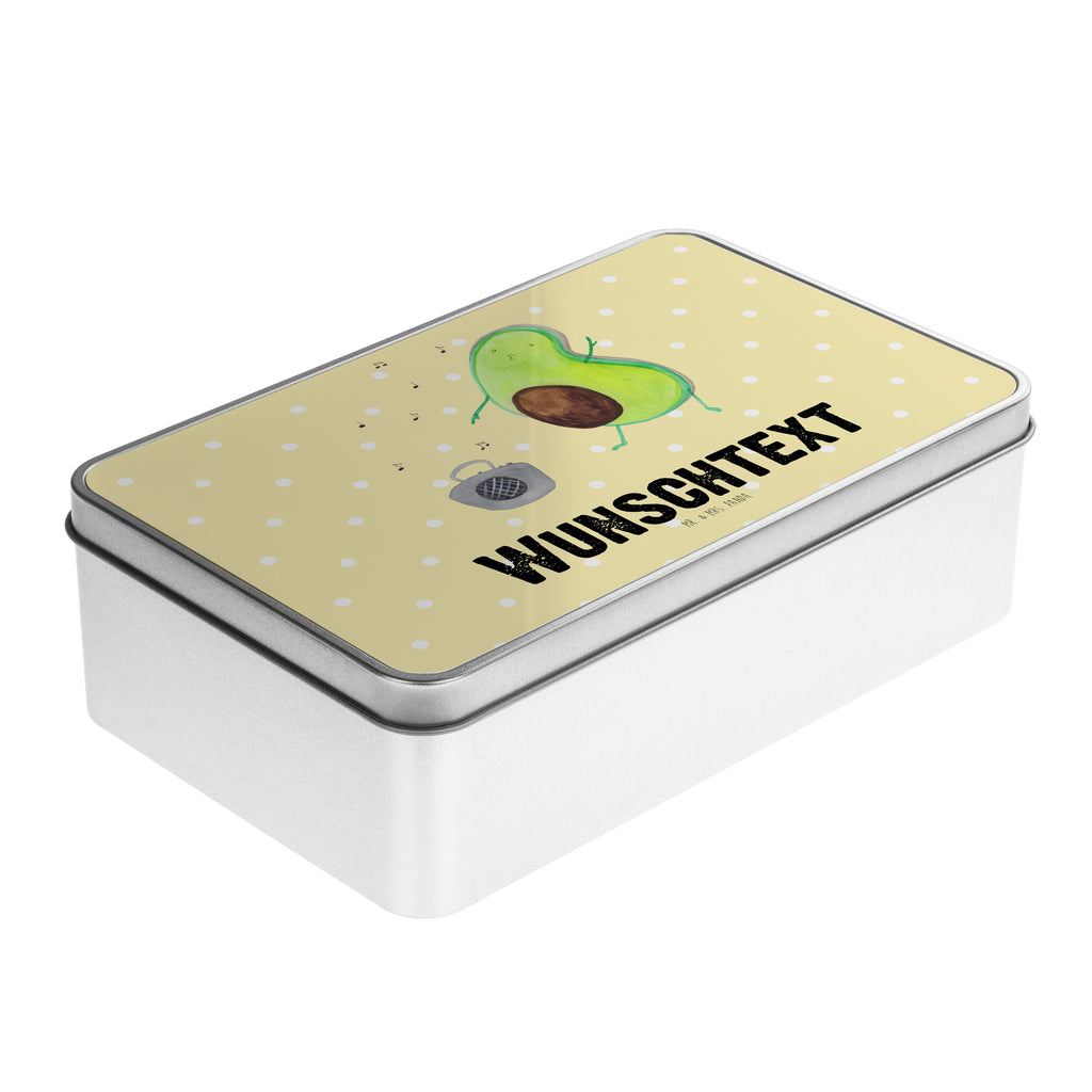 Personalisierte Metalldose Avocado tanzt Personalisierte Metalldose, Dose mit Namen, Namensdose, Kiste mit Namen, Namenskiste, Avocado, Veggie, Vegan, Gesund