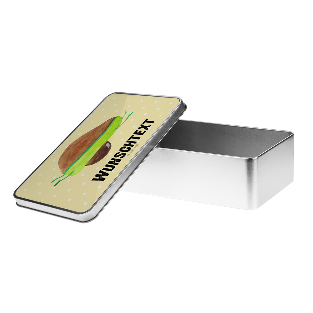 Personalisierte Metalldose Avocado Yoga Personalisierte Metalldose, Dose mit Namen, Namensdose, Kiste mit Namen, Namenskiste, Avocado, Veggie, Vegan, Gesund, Avocado Yoga Vegan