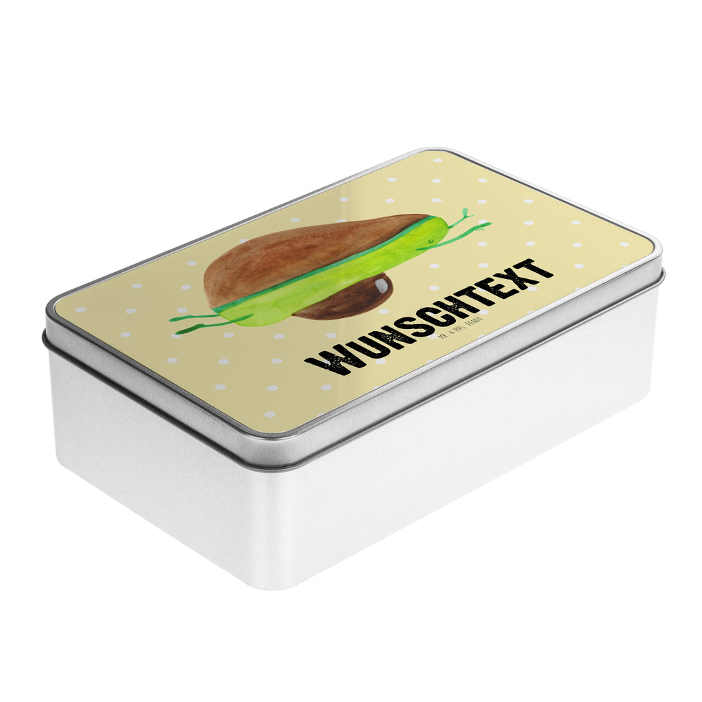 Personalisierte Metalldose Avocado Yoga Personalisierte Metalldose, Dose mit Namen, Namensdose, Kiste mit Namen, Namenskiste, Avocado, Veggie, Vegan, Gesund, Avocado Yoga Vegan