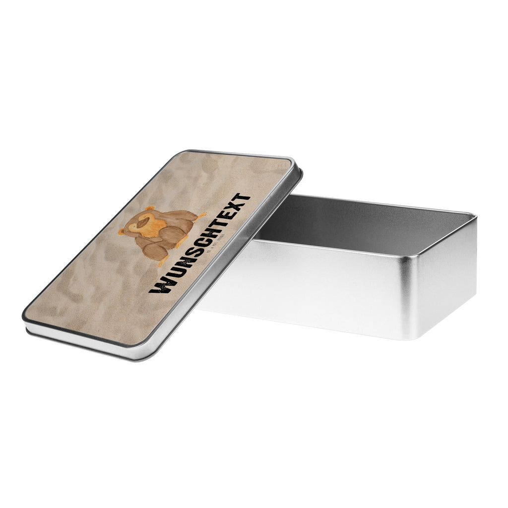 Personalisierte Metalldose Affe Personalisierte Metalldose, Dose mit Namen, Namensdose, Kiste mit Namen, Namenskiste, Afrika, Wildtiere, Affe, Äffchen, Affen, Selbstliebe, Respekt, Motivation, Selbstachtung, Liebe, Selbstbewusstsein, Selfcare