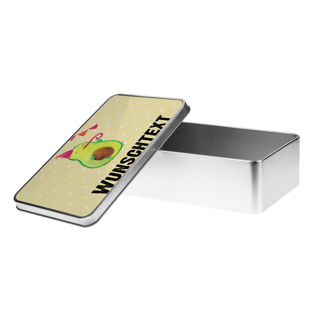 Personalisierte Metalldose Avocado Party Personalisierte Metalldose, Dose mit Namen, Namensdose, Kiste mit Namen, Namenskiste, Avocado, Veggie, Vegan, Gesund, Avocados, Party, Geburtstag, Geburtstagsfeier, Happy Birthday, Feier, Feierei, Lieblingstag, Prüfung, Abifeier, Abi, Bestanden, Jahrestag, Jubiläum, Firmenfeier, Klassenfeier, Schulabschluss, Abschluss