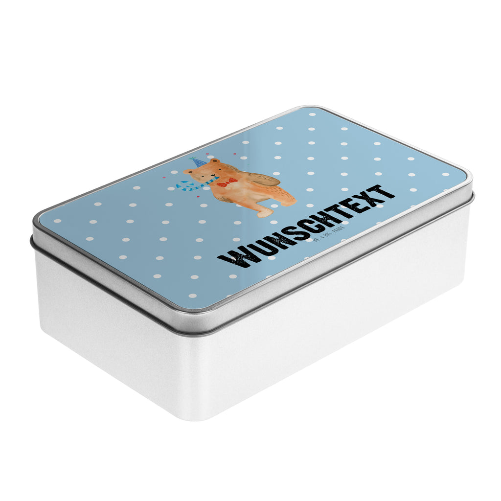 Personalisierte Metalldose Birthday Bär Personalisierte Metalldose, Dose mit Namen, Namensdose, Kiste mit Namen, Namenskiste, Bär, Teddy, Teddybär, Happy Birthday, Alles Gute, Glückwunsch, Geburtstag