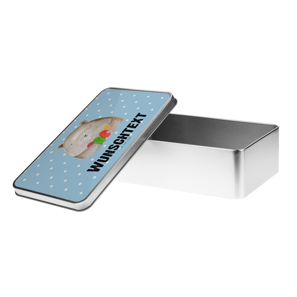 Personalisierte Metalldose Bär Gefühl Personalisierte Metalldose, Dose mit Namen, Namensdose, Kiste mit Namen, Namenskiste, Bär, Teddy, Teddybär, Wahnsinn, Verrückt, Durchgedreht