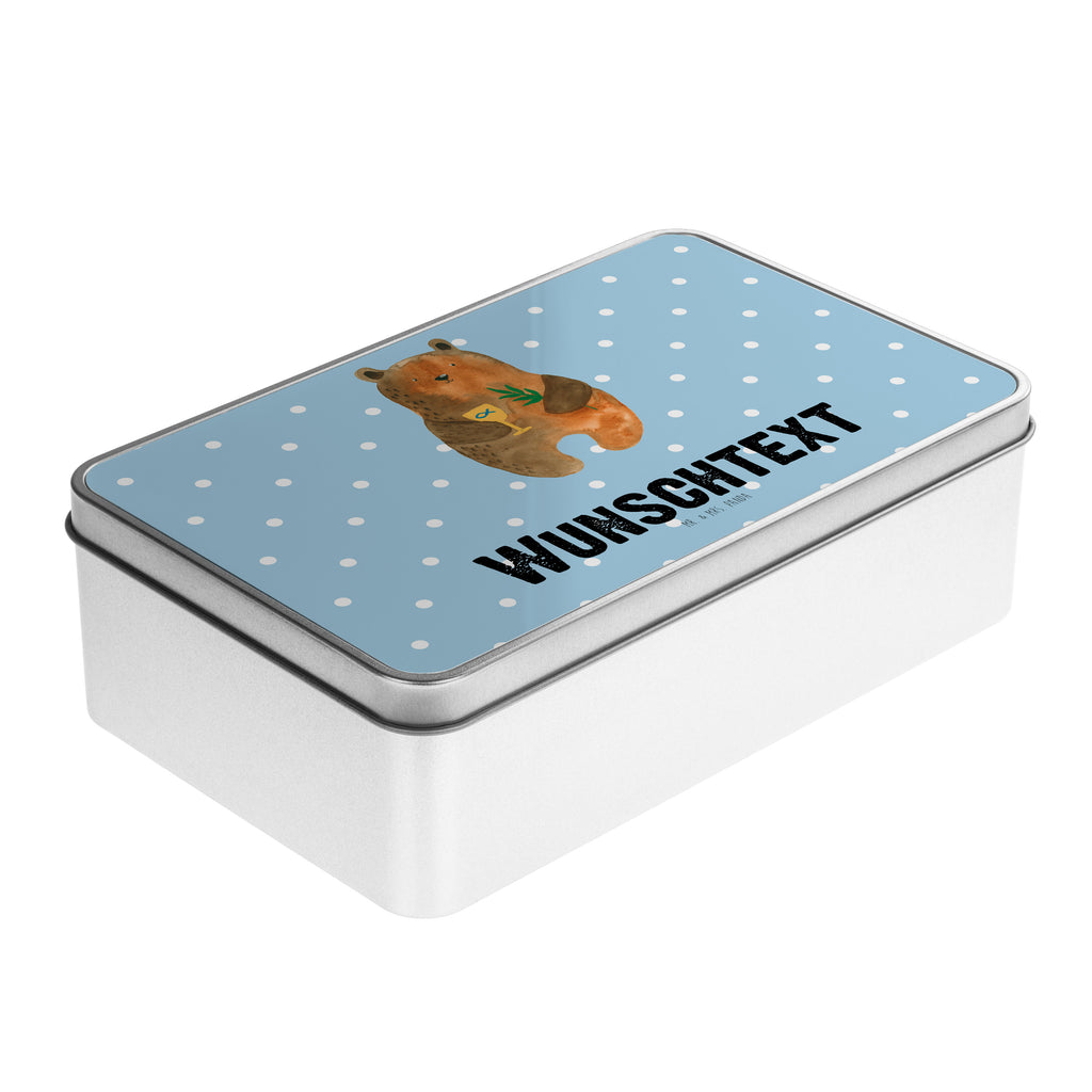 Personalisierte Metalldose Konfirmation-Bär Personalisierte Metalldose, Dose mit Namen, Namensdose, Kiste mit Namen, Namenskiste, Bär, Teddy, Teddybär, Konfirmation, Kirche, evangelisch, Gottesdienst