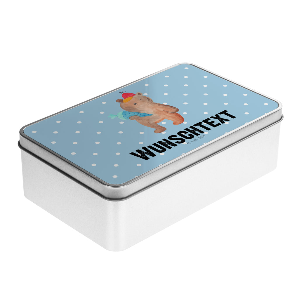 Personalisierte Metalldose Bär mit Schultüte Personalisierte Metalldose, Dose mit Namen, Namensdose, Kiste mit Namen, Namenskiste, Bär, Teddy, Teddybär, Bär Motiv, Schultüte, Erster Schultag Geschenk, Einschulung Geschenk, Schule Geschenk, Grundschule, Schulanfang, Schulbeginn