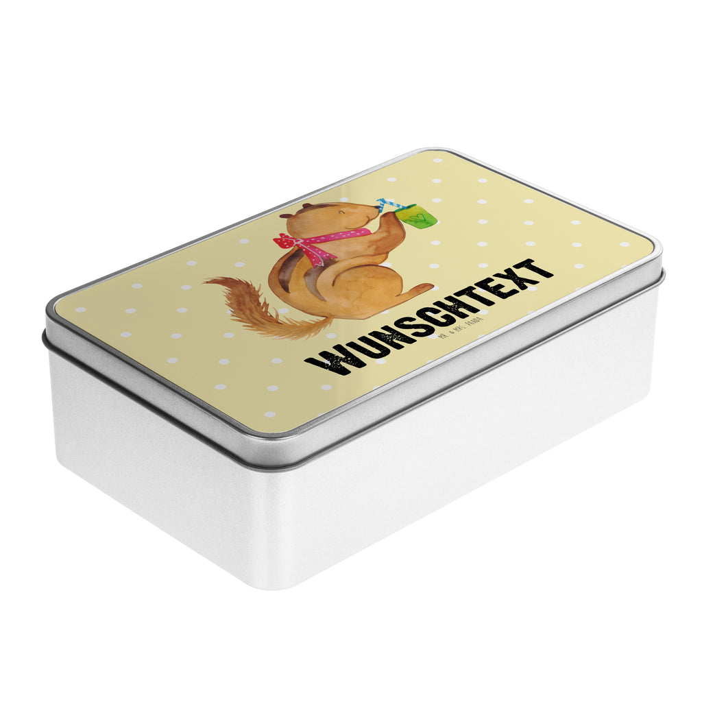 Personalisierte Metalldose Eichhörnchen Smoothie Personalisierte Metalldose, Dose mit Namen, Namensdose, Kiste mit Namen, Namenskiste, süße Tiermotive, gute Laune, lustige Sprüche, Tiere, Green Smoothies, Diät, Abnehmen, Streifenhörnchen, Eichhörnchen