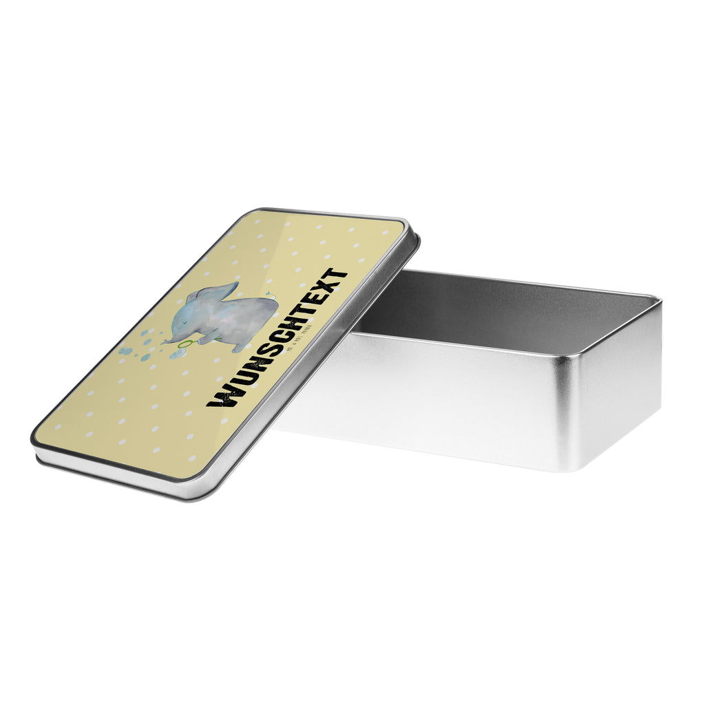 Personalisierte Metalldose Elefant Seifenblasen Personalisierte Metalldose, Dose mit Namen, Namensdose, Kiste mit Namen, Namenskiste, süße Tiermotive, gute Laune, lustige Sprüche, Tiere, Elefant, Elefanten, Dickhäter, Rüsseltier, Seifenblasen, Liebe, Heimat, Gefühl. Daheim, Liebesbeweis, Liebesspruch
