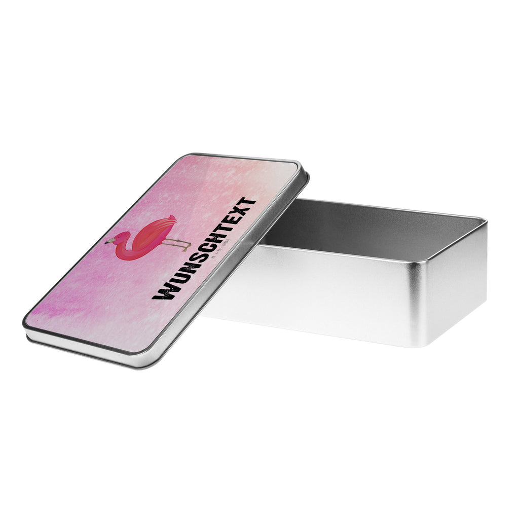 Personalisierte Metalldose Flamingo stolz Personalisierte Metalldose, Dose mit Namen, Namensdose, Kiste mit Namen, Namenskiste, Flamingo, stolz, Freude, Selbstliebe, Selbstakzeptanz, Freundin, beste Freundin, Tochter, Mama, Schwester