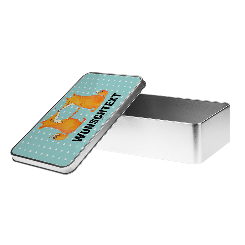 Personalisierte Metalldose Füchse Liebe Personalisierte Metalldose, Dose mit Namen, Namensdose, Kiste mit Namen, Namenskiste, Fuchs, Füchse, Fox, Liebe, Liebespaar, Paar, Partner, Freundin, Freund, Ehe, Verlobte, Ehemann, Ehefrau, Liebesbeweis