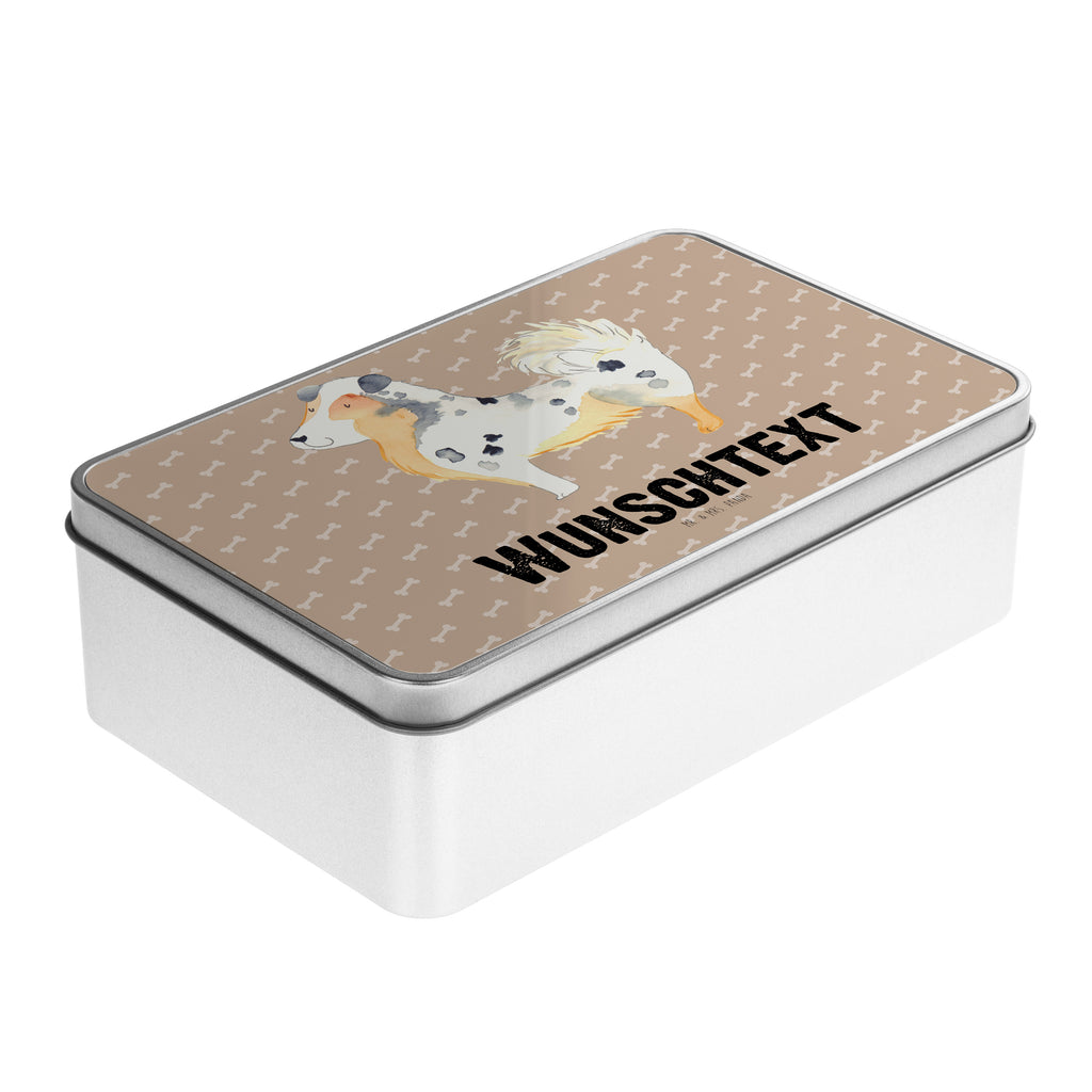 Personalisierte Metalldose Australien Shepherd Personalisierte Metalldose, Dose mit Namen, Namensdose, Kiste mit Namen, Namenskiste, Hund, Hundemotiv, Haustier, Hunderasse, Tierliebhaber, Hundebesitzer, Sprüche, Australien Shepherd, Shepherd, Hundeliebe, Familienhund, Spruch