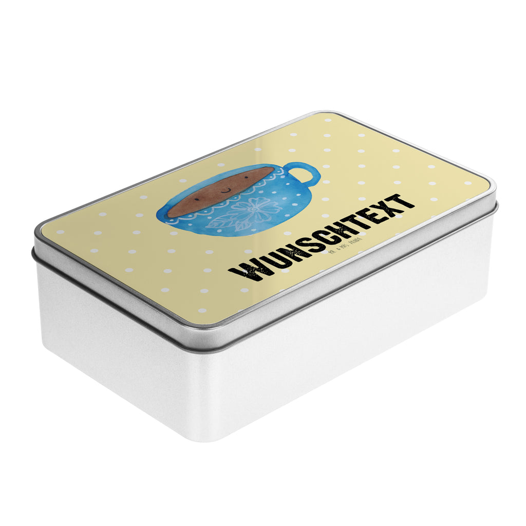 Personalisierte Metalldose Kaffee Tasse Personalisierte Metalldose, Dose mit Namen, Namensdose, Kiste mit Namen, Namenskiste, Tiermotive, Gute Laune, lustige Sprüche, Tiere, Kaffee, Tasse, Liebe, Geschmack, Genuss, Glücklich