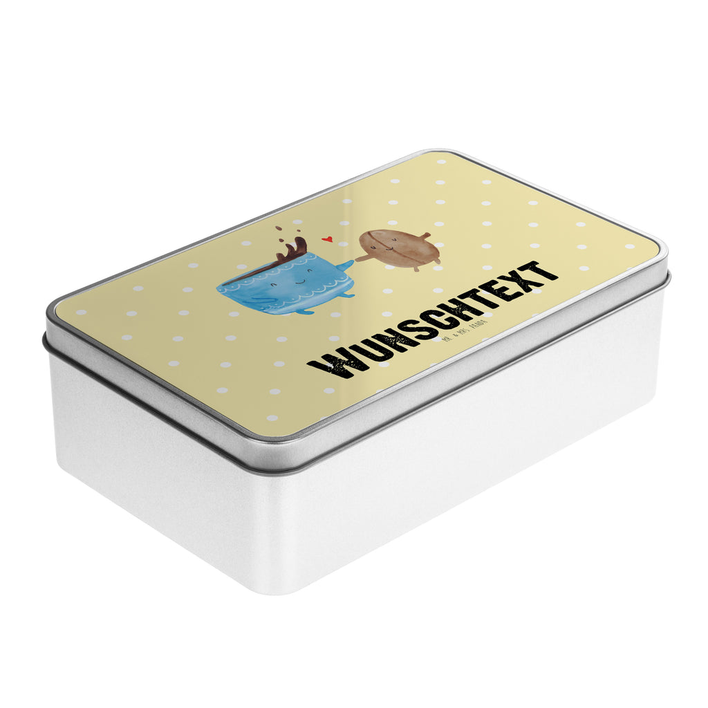Personalisierte Metalldose Kaffee Bohne Personalisierte Metalldose, Dose mit Namen, Namensdose, Kiste mit Namen, Namenskiste, Tiermotive, Gute Laune, lustige Sprüche, Tiere, Kaffee, Kaffeebohne, Genuss, Zufriedenheit, Glück