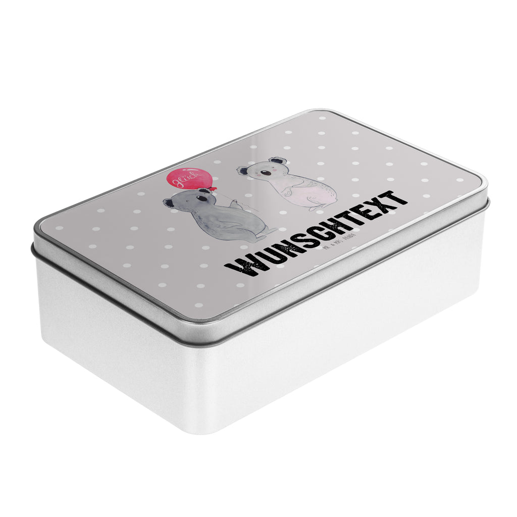 Personalisierte Metalldose Koala Luftballon Personalisierte Metalldose, Dose mit Namen, Namensdose, Kiste mit Namen, Namenskiste, Koala, Koalabär, Luftballon, Party, Geburtstag, Geschenk