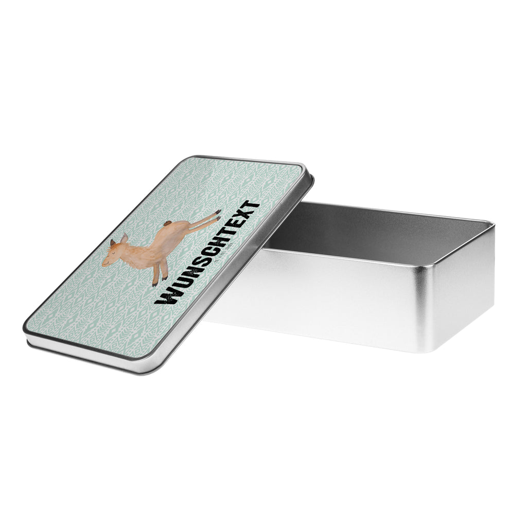 Personalisierte Metalldose Lama springend Personalisierte Metalldose, Dose mit Namen, Namensdose, Kiste mit Namen, Namenskiste, Lama, Alpaka, Lamas, Lieblingstag, Happy day, fröhlich, Glück, Freundin, Liebeskummer, Neustart, guten Morgen, Start, Prüfung, Abitur
