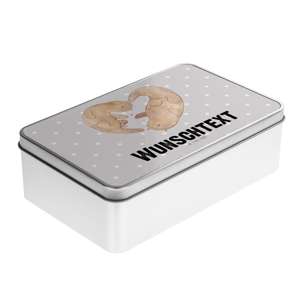 Personalisierte Metalldose Otter Herz Personalisierte Metalldose, Dose mit Namen, Namensdose, Kiste mit Namen, Namenskiste, Otter, Fischotter, Seeotter, Liebe, Herz, Liebesbeweis, Liebesgeschenk, Bessere Hälfte, Love you, Jahrestag, Hochzeitstag, Verlobung, gemeinsames Leben