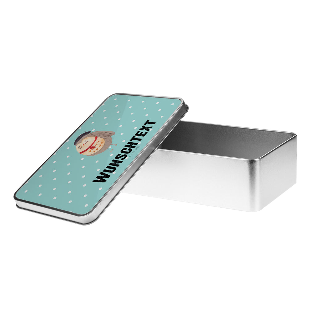 Personalisierte Metalldose Eule Französisch Personalisierte Metalldose, Dose mit Namen, Namensdose, Kiste mit Namen, Namenskiste, Eule, Eulen, Eule Deko, Owl, hibou, La vie est belle, das Leben ist schön, Spruch schön, Spruch Französisch, Frankreich