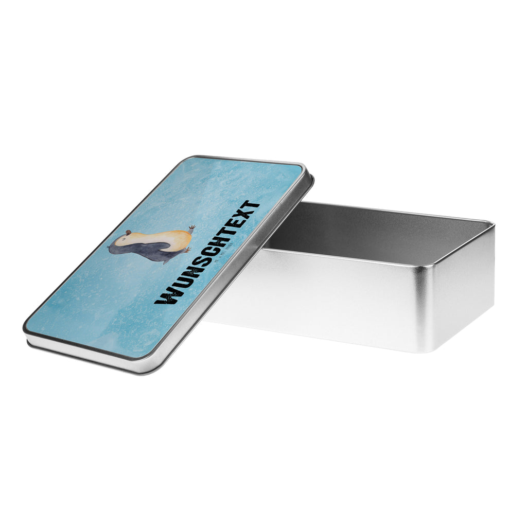 Personalisierte Metalldose Pinguin marschierend Personalisierte Metalldose, Dose mit Namen, Namensdose, Kiste mit Namen, Namenskiste, Pinguin, Pinguine, Frühaufsteher, Langschläfer, Bruder, Schwester, Familie