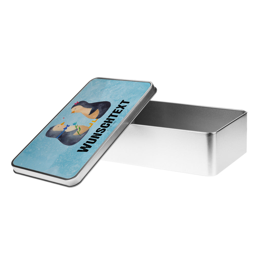 Personalisierte Metalldose Pinguin Pärchen Personalisierte Metalldose, Dose mit Namen, Namensdose, Kiste mit Namen, Namenskiste, Pinguin, Pinguine, Liebe, Liebespaar, Liebesbeweis, Liebesgeschenk, Verlobung, Jahrestag, Hochzeitstag, Hochzeit, Hochzeitsgeschenk, große Liebe, Traumpaar