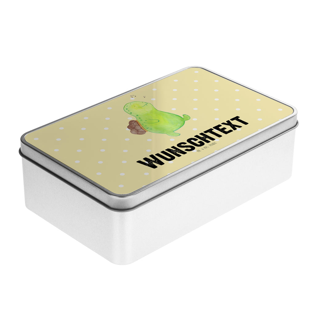 Personalisierte Metalldose Schildkröte pfeift Personalisierte Metalldose, Dose mit Namen, Namensdose, Kiste mit Namen, Namenskiste, Schildkröte, Schildi, Schildkröten, fröhlich, Glück, Motivation, Lebensfreude, Depression, Trennung, Neuanfang