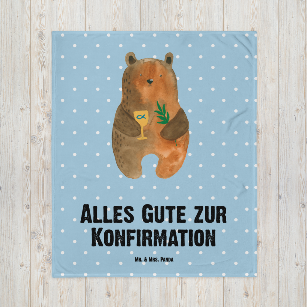 Kuscheldecke Konfirmation-Bär Konfirmation, Kirche, evangelisch, Gottesdienst  Decke, Wohndecke, Tagesdecke, Wolldecke, Sofadecke  Bär, Teddy, Teddybär