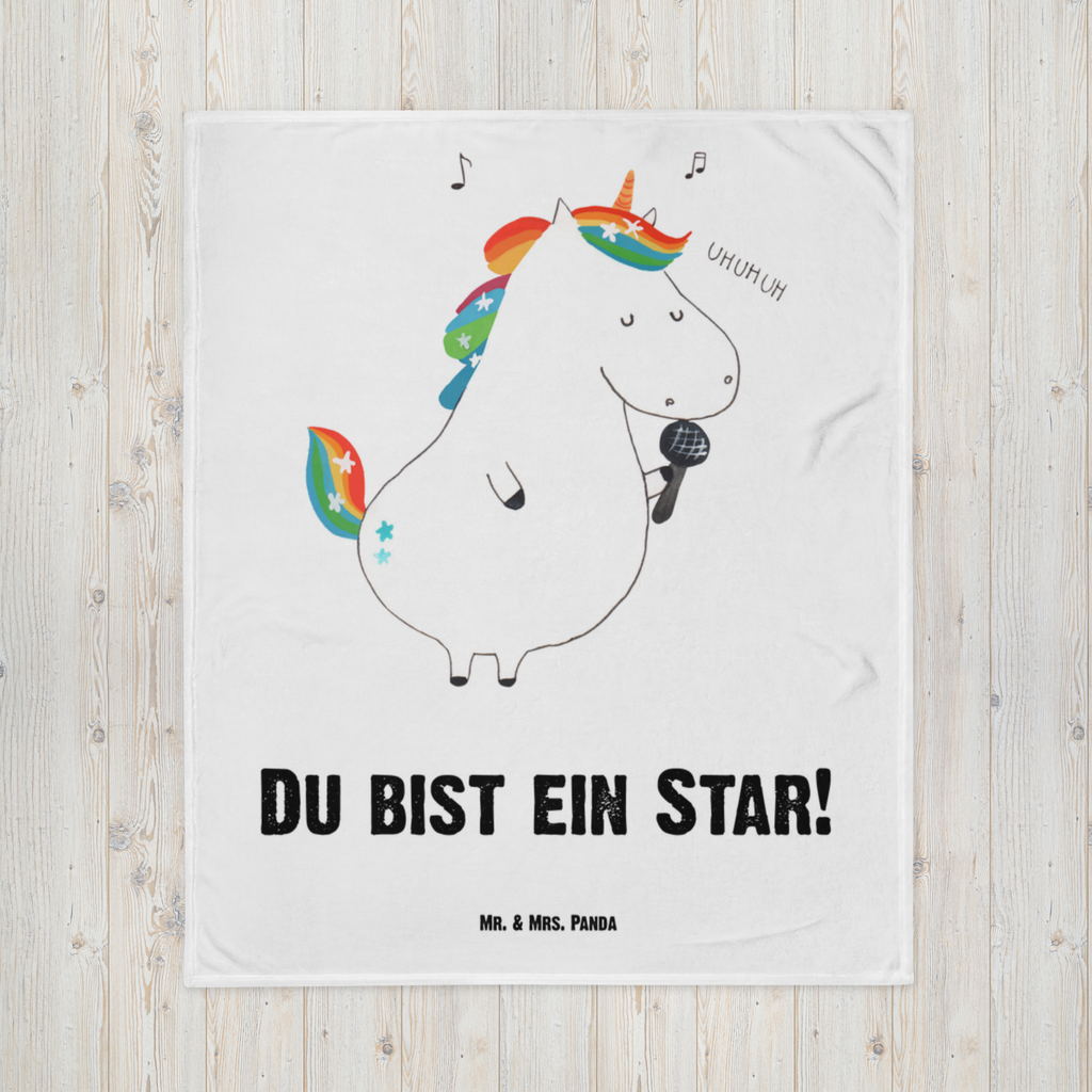 Kuscheldecke Einhorn Sänger Einhörner, Unicorn, Einhorn, Glitzer, Konfetti, Party, Geburtstag, Feier, Fest, Disco, Sängerin, Sänger, Freundin,   Decke, Wohndecke, Tagesdecke, Wolldecke, Sofadecke  Einhorn, Einhörner, Einhorn Deko, Pegasus, Unicorn