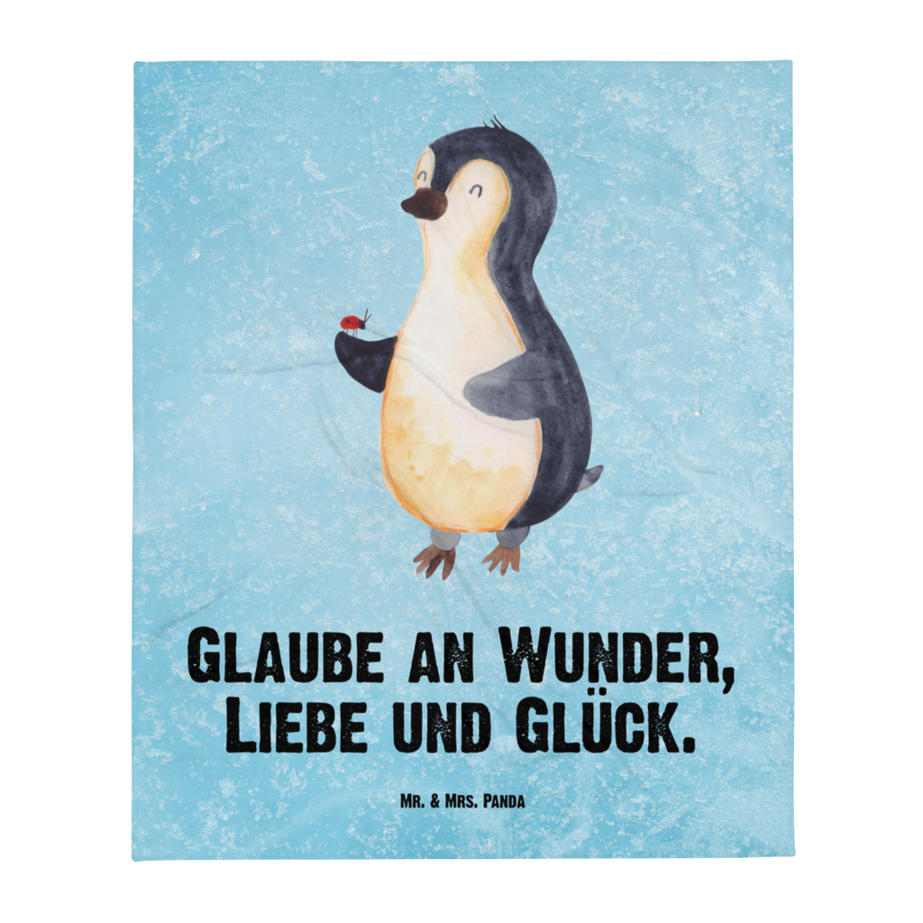 Kuscheldecke Pinguin Marienkäfer Pinguin, Pinguine, Marienkäfer, Liebe, Wunder, Glück, Freude, Lebensfreude  Decke, Wohndecke, Tagesdecke, Wolldecke, Sofadecke  Pinguin
