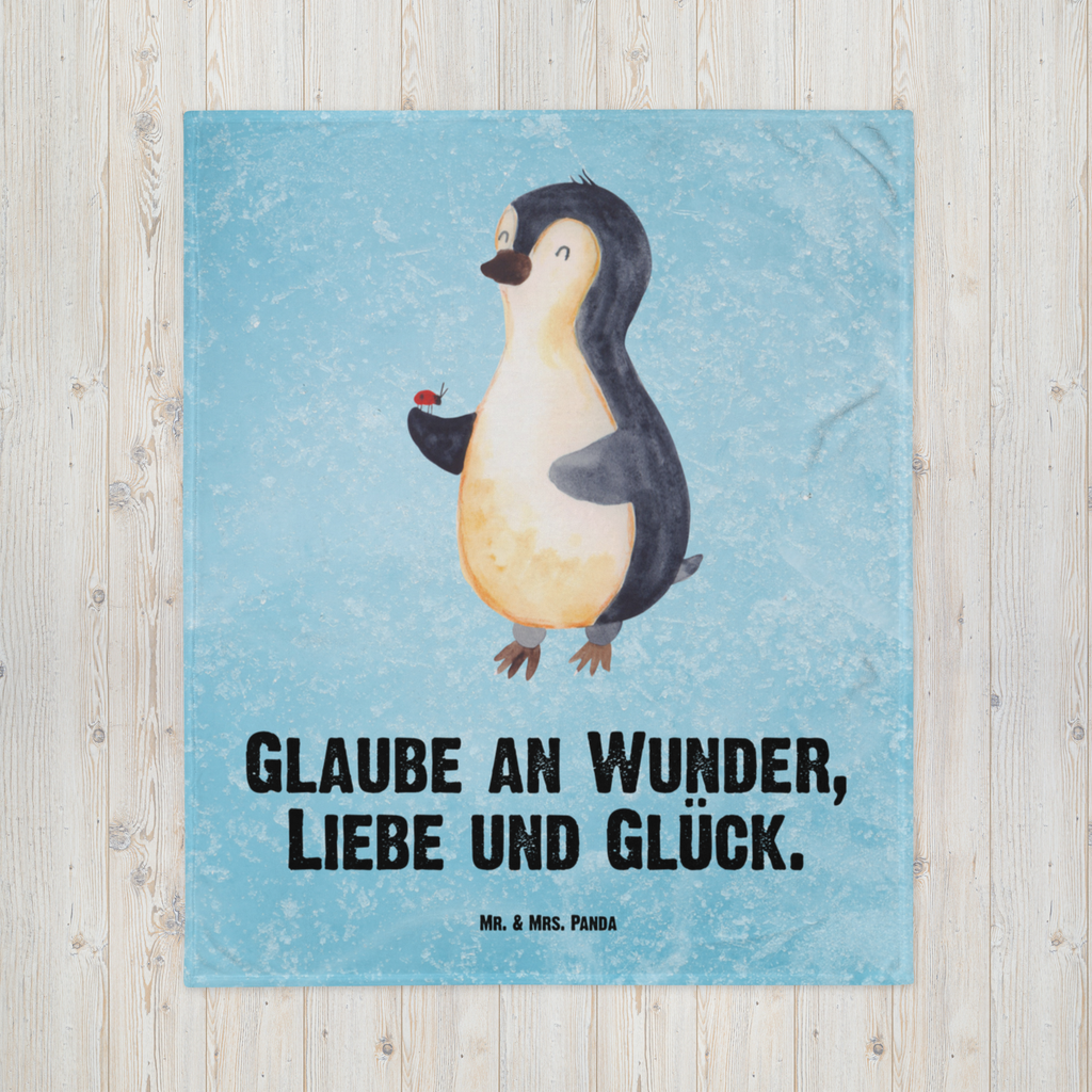 Kuscheldecke Pinguin Marienkäfer Pinguin, Pinguine, Marienkäfer, Liebe, Wunder, Glück, Freude, Lebensfreude  Decke, Wohndecke, Tagesdecke, Wolldecke, Sofadecke  Pinguin