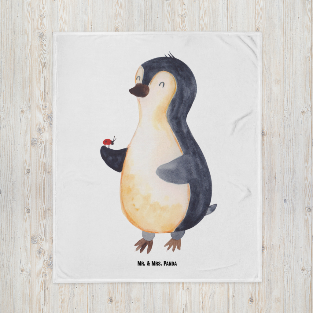 Kuscheldecke Pinguin Marienkäfer Pinguin, Pinguine, Marienkäfer, Liebe, Wunder, Glück, Freude, Lebensfreude  Decke, Wohndecke, Tagesdecke, Wolldecke, Sofadecke  Pinguin