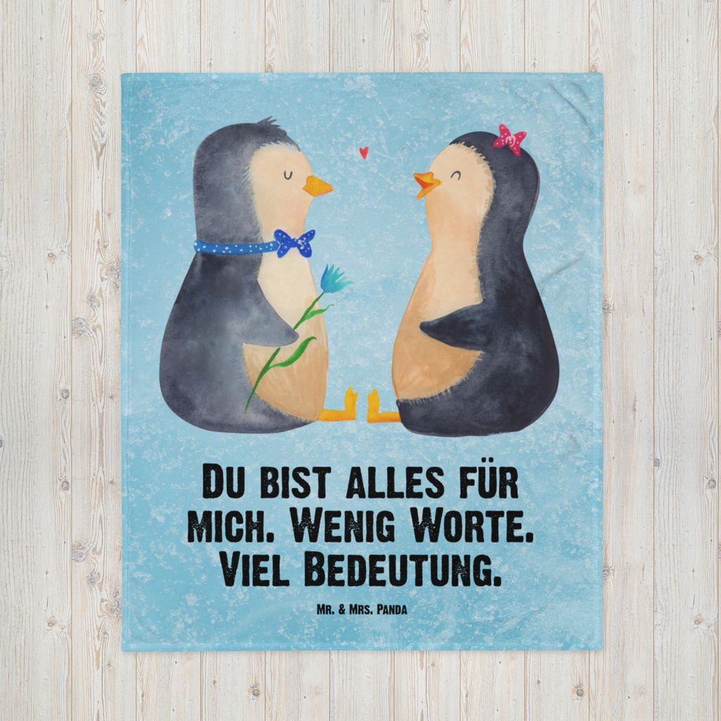 Kuscheldecke Pinguin Pärchen Pinguin, Pinguine, Liebe, Liebespaar, Liebesbeweis, Liebesgeschenk, Verlobung, Jahrestag, Hochzeitstag, Hochzeit, Hochzeitsgeschenk, große Liebe, Traumpaar  Decke, Wohndecke, Tagesdecke, Wolldecke, Sofadecke  Pinguin