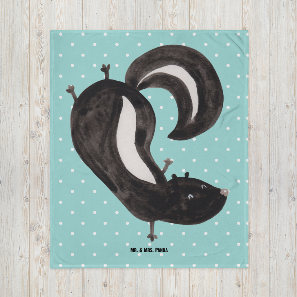 Kuscheldecke Stinktier Handstand Stinktier, Skunk, Wildtier, Raubtier, Stinker, Stinki, Spielplatz, verpielt, Kind,   Decke, Wohndecke, Tagesdecke, Wolldecke, Sofadecke  Stinktier, Skunk