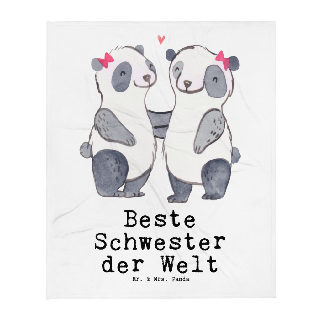 Kuscheldecke Panda Beste Schwester der Welt Schwestern, Schwester, Geschwister, Schwesterherz, Sister, Geschenk, Familie, Kleinigkeit, Beste, Tochter, Liebe, Kinder   Decke, Wohndecke, Tagesdecke, Wolldecke, Sofadecke  für, Dankeschön, Geschenk, Schenken, Geburtstag, Geburtstagsgeschenk, Geschenkidee, Danke, Bedanken, Mitbringsel, Freude machen, Geschenktipp