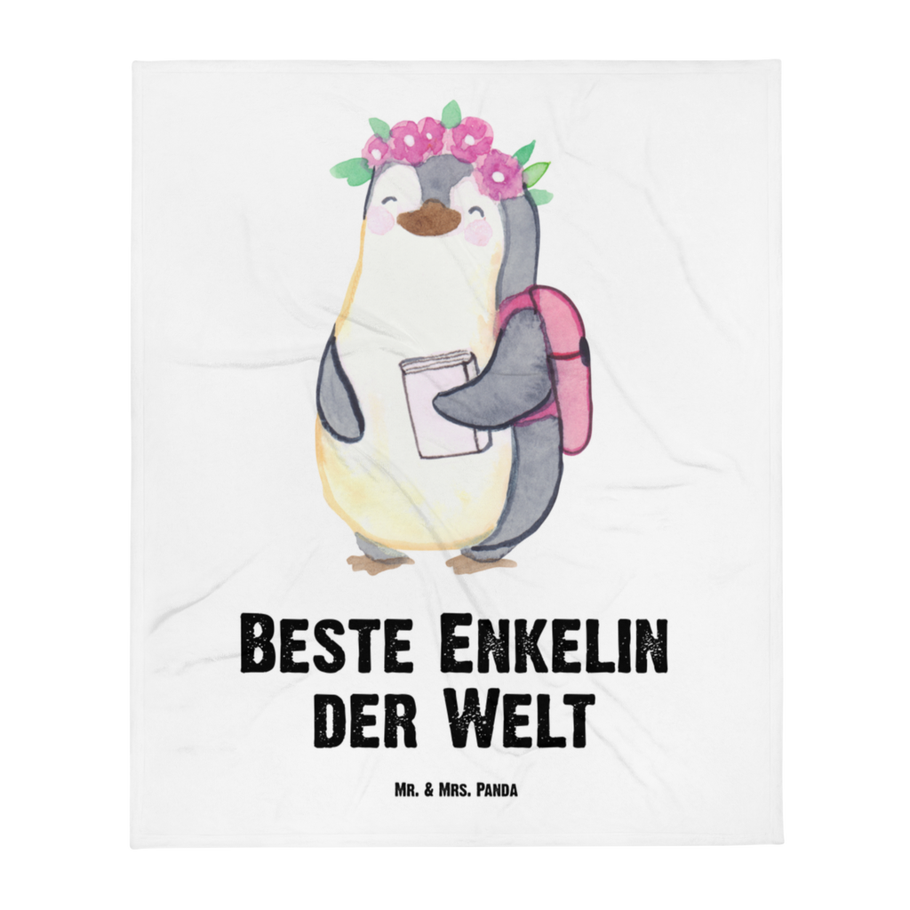 Kuscheldecke Pinguin Beste Enkelin der Welt Enkelin, Enkelkind, Enkeltochter, Oma, Opa, Kind von Tochter, Kind von Sohn, Großtochter, Taufe  Decke, Wohndecke, Tagesdecke, Wolldecke, Sofadecke  für, Dankeschön, Geschenk, Schenken, Geburtstag, Geburtstagsgeschenk, Geschenkidee, Danke, Bedanken, Mitbringsel, Freude machen, Geschenktipp