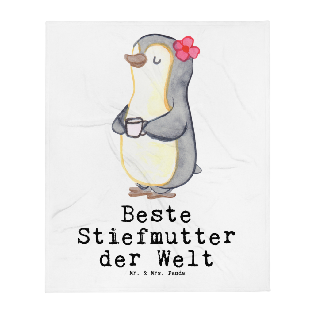 Kuscheldecke Pinguin Beste Stiefmutter der Welt Stiefmutter, Stief Mutter, Stiefmama, Mami, Mutter, Muttertag, Mutti, Mama, Tochter, Sohn, Dankeschön, Danke, Beste  Decke, Wohndecke, Tagesdecke, Wolldecke, Sofadecke  für, Dankeschön, Geschenk, Schenken, Geburtstag, Geburtstagsgeschenk, Geschenkidee, Danke, Bedanken, Mitbringsel, Freude machen, Geschenktipp