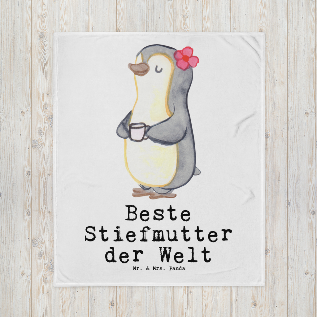 Kuscheldecke Pinguin Beste Stiefmutter der Welt Stiefmutter, Stief Mutter, Stiefmama, Mami, Mutter, Muttertag, Mutti, Mama, Tochter, Sohn, Dankeschön, Danke, Beste  Decke, Wohndecke, Tagesdecke, Wolldecke, Sofadecke  für, Dankeschön, Geschenk, Schenken, Geburtstag, Geburtstagsgeschenk, Geschenkidee, Danke, Bedanken, Mitbringsel, Freude machen, Geschenktipp