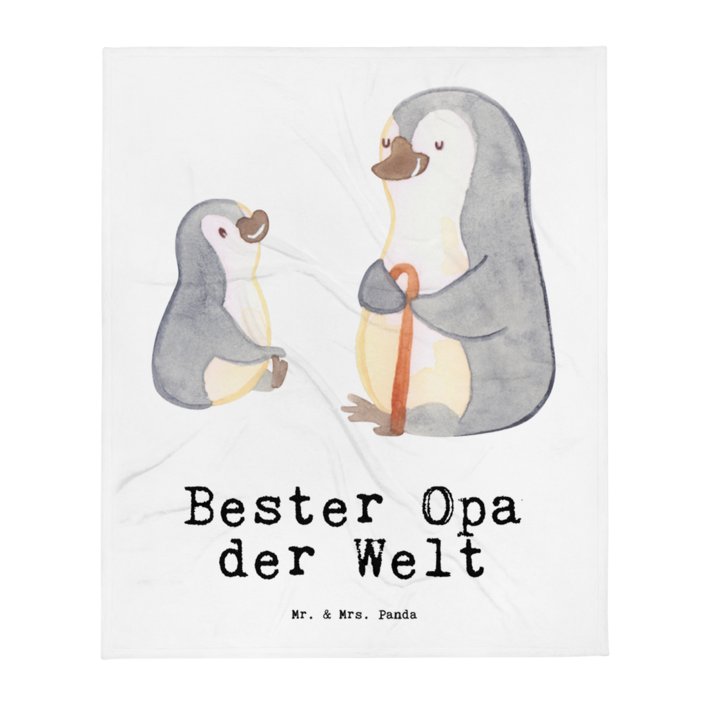 Kuscheldecke Pinguin Bester Opa der Welt Großvater, Grossvater, Opa, Opi. Großpapa, Großeltern, Enkel, Enkelin, Enkelkind, Geschenk, Geburtstag, Kleinigkeit, Oppa, Oppi, Bester, Mitbringsel  Decke, Wohndecke, Tagesdecke, Wolldecke, Sofadecke  für, Dankeschön, Geschenk, Schenken, Geburtstag, Geburtstagsgeschenk, Geschenkidee, Danke, Bedanken, Mitbringsel, Freude machen, Geschenktipp