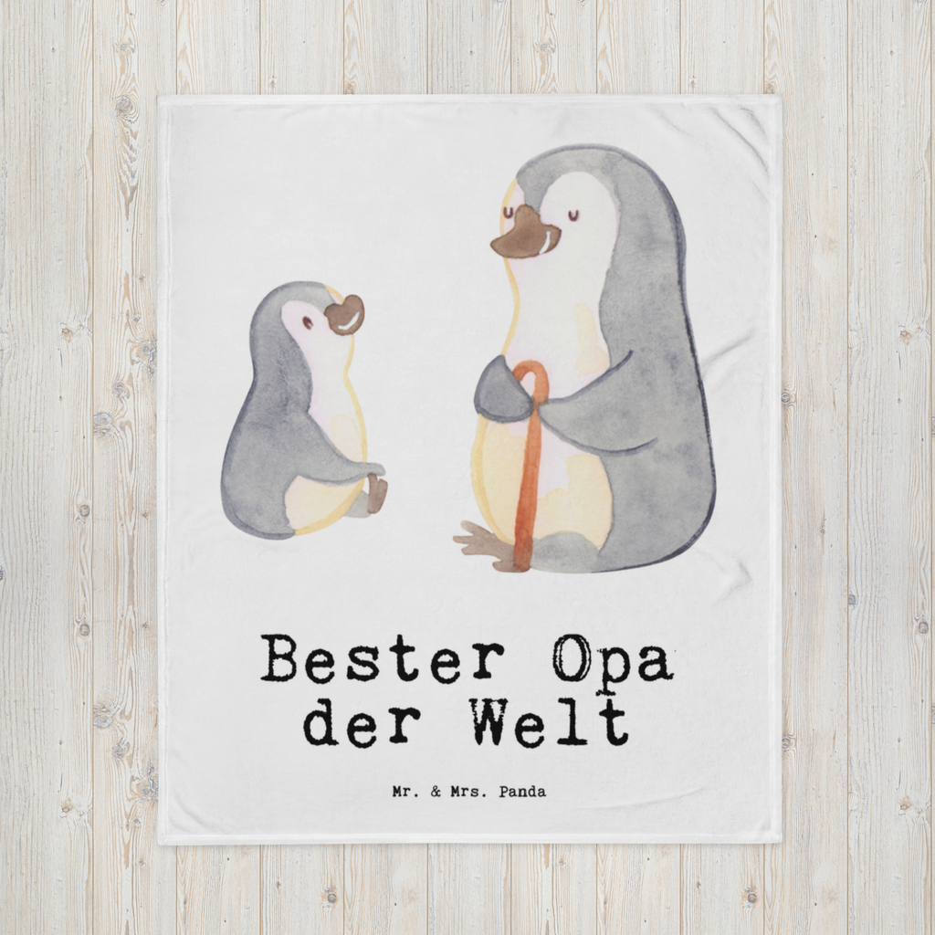 Kuscheldecke Pinguin Bester Opa der Welt Großvater, Grossvater, Opa, Opi. Großpapa, Großeltern, Enkel, Enkelin, Enkelkind, Geschenk, Geburtstag, Kleinigkeit, Oppa, Oppi, Bester, Mitbringsel  Decke, Wohndecke, Tagesdecke, Wolldecke, Sofadecke  für, Dankeschön, Geschenk, Schenken, Geburtstag, Geburtstagsgeschenk, Geschenkidee, Danke, Bedanken, Mitbringsel, Freude machen, Geschenktipp