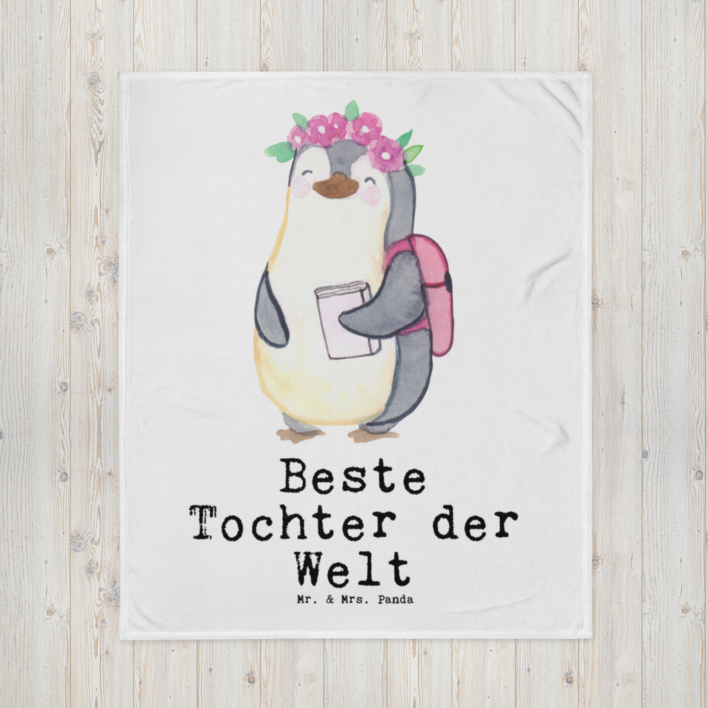 Kuscheldecke Pinguin Beste Tochter der Welt Tochter, Töchter, Töchterchen, Geburt, Kleine, Mutter, Vater, Kind, Kinder, Familie, Belohnung, Dankeschön,  Decke, Wohndecke, Tagesdecke, Wolldecke, Sofadecke  für, Dankeschön, Geschenk, Schenken, Geburtstag, Geburtstagsgeschenk, Geschenkidee, Danke, Bedanken, Mitbringsel, Freude machen, Geschenktipp