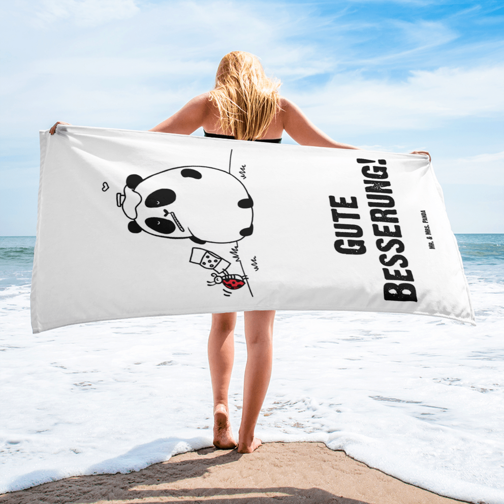 XL Badehandtuch Easy & Peasy Gute Besserung  Handtuch, Badetuch, Duschtuch, Strandtuch, Saunatuch  