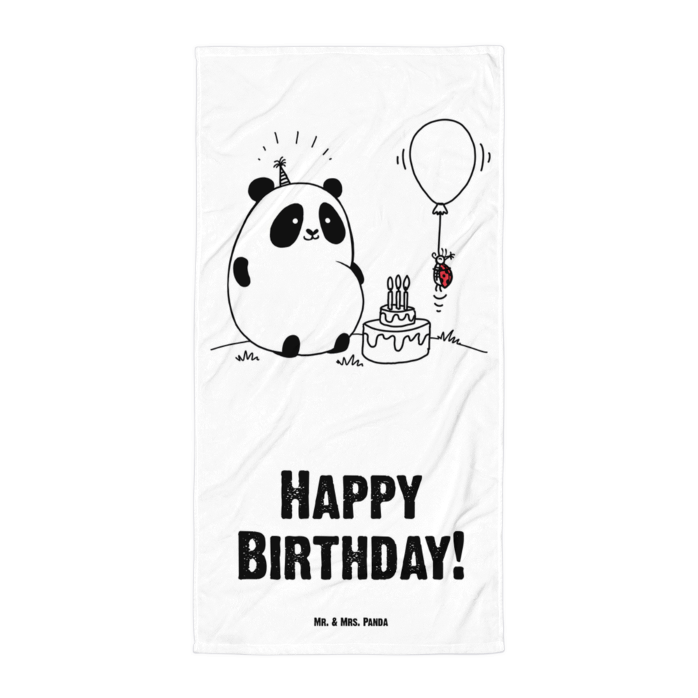 XL Badehandtuch Easy & Peasy Happy Birthday  Handtuch, Badetuch, Duschtuch, Strandtuch, Saunatuch  