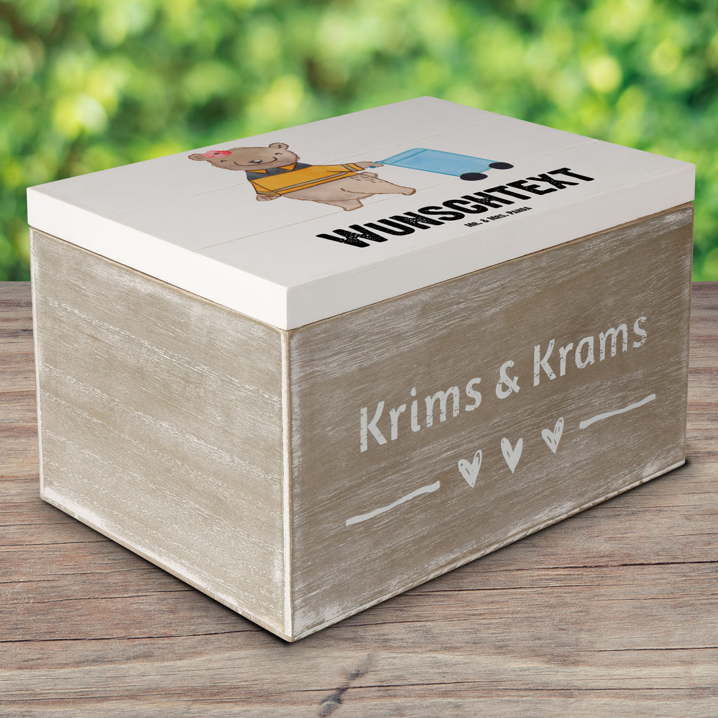 Personalisierte Holzkiste Müllwerkerin mit Herz Holzkiste mit Namen, Kiste mit Namen, Schatzkiste mit Namen, Truhe mit Namen, Schatulle mit Namen, Erinnerungsbox mit Namen, Erinnerungskiste, mit Namen, Dekokiste mit Namen, Aufbewahrungsbox mit Namen, Holzkiste Personalisiert, Kiste Personalisiert, Schatzkiste Personalisiert, Truhe Personalisiert, Schatulle Personalisiert, Erinnerungsbox Personalisiert, Erinnerungskiste Personalisiert, Dekokiste Personalisiert, Aufbewahrungsbox Personalisiert, Beruf, Ausbildung, Jubiläum, Abschied, Rente, Kollege, Kollegin, Geschenk, Schenken, Arbeitskollege, Mitarbeiter, Firma, Danke, Dankeschön, Müllwerkerin, Fachkraft Kreislauf- und Abfallwirtschaft, Müllentsorgerin, Kehrichtfrau, Müllfrau, Müllfahreriin